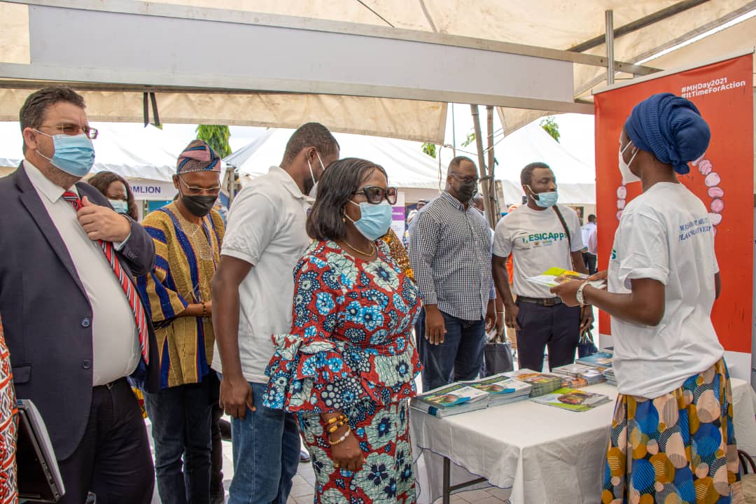 Minister for Sanitation and Water Resources and World Bank Ghana Country Director visit the GAMA/GKMA Sanitation and Water Project Exhibition Stand