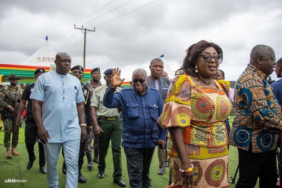 Nana Addo Dankwa Akufo Addo, the President of the Republic of Ghana, has commissioned the Ashaiman and Bankuman Sewerage Treatment Systems at Ashaiman TDC Quarters.